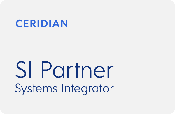 Badge showing that HRchitect is a Ceridian SI Partner