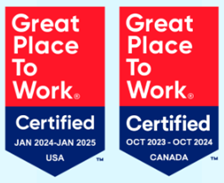 Great Place to Work award badges